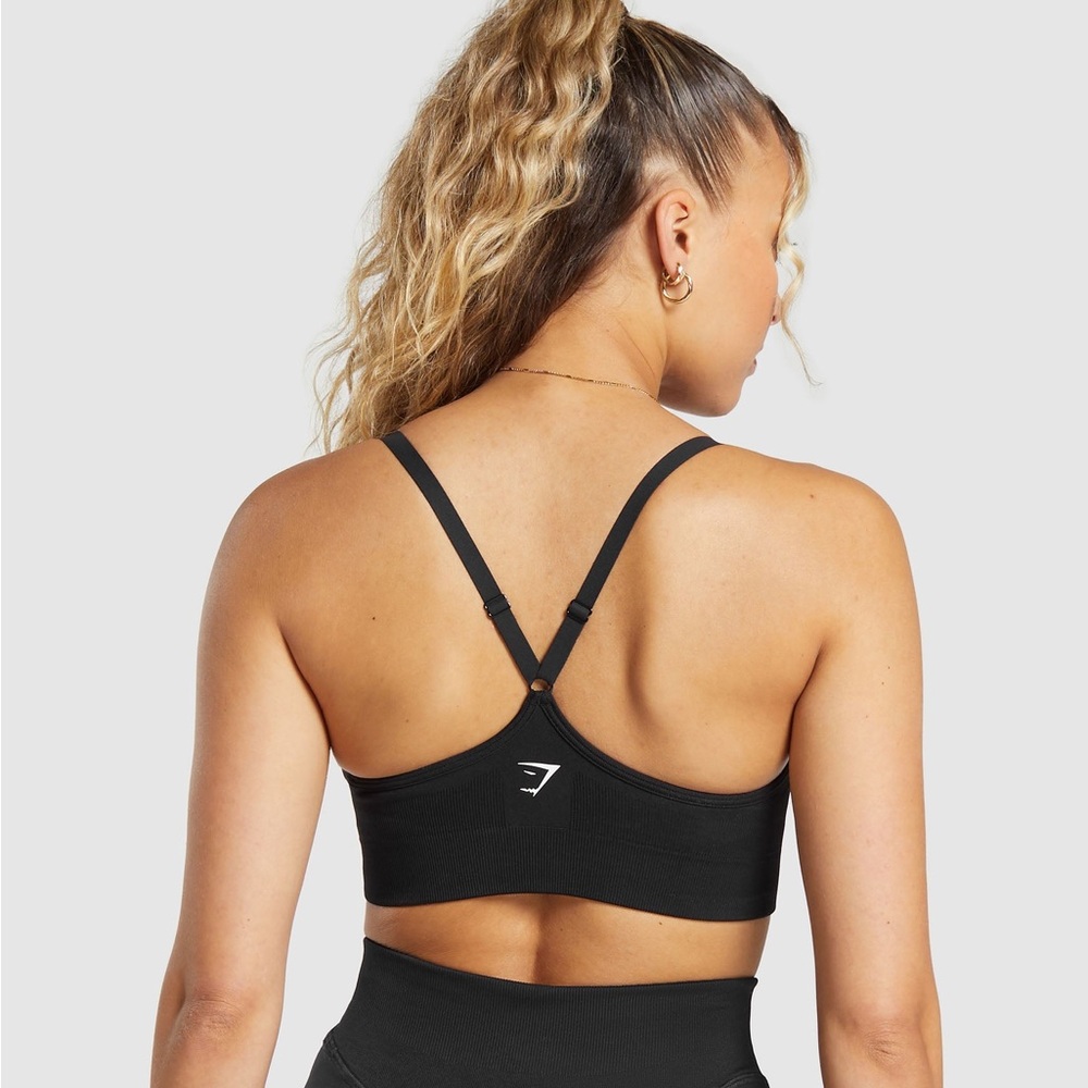 Gymshark Sweat Seamless Sports Bra 2.0 - Black Xs